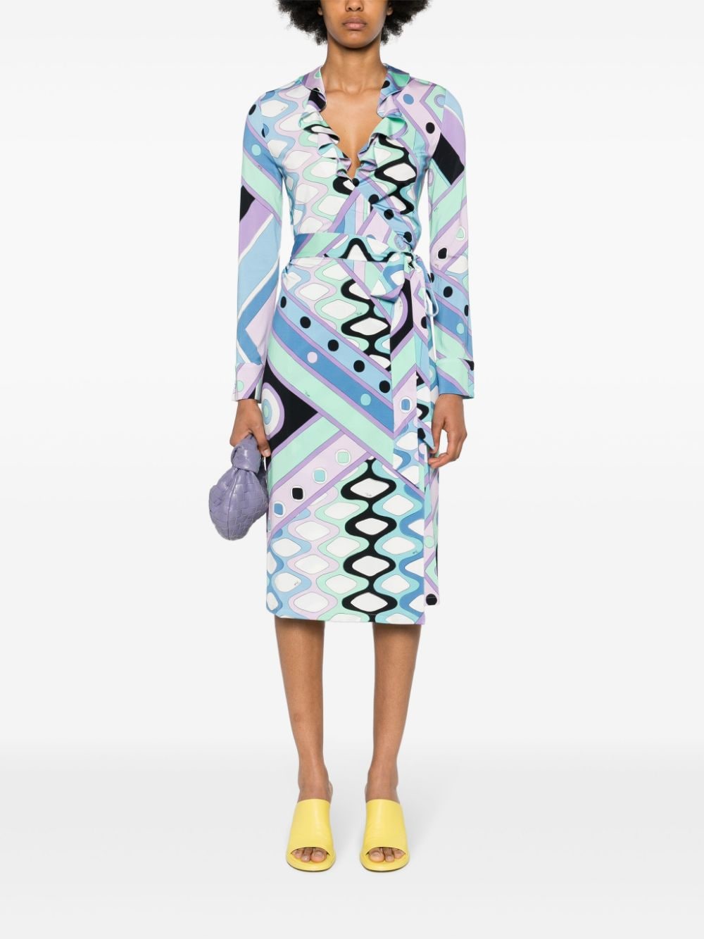 Vivara-Print Wrap Dress