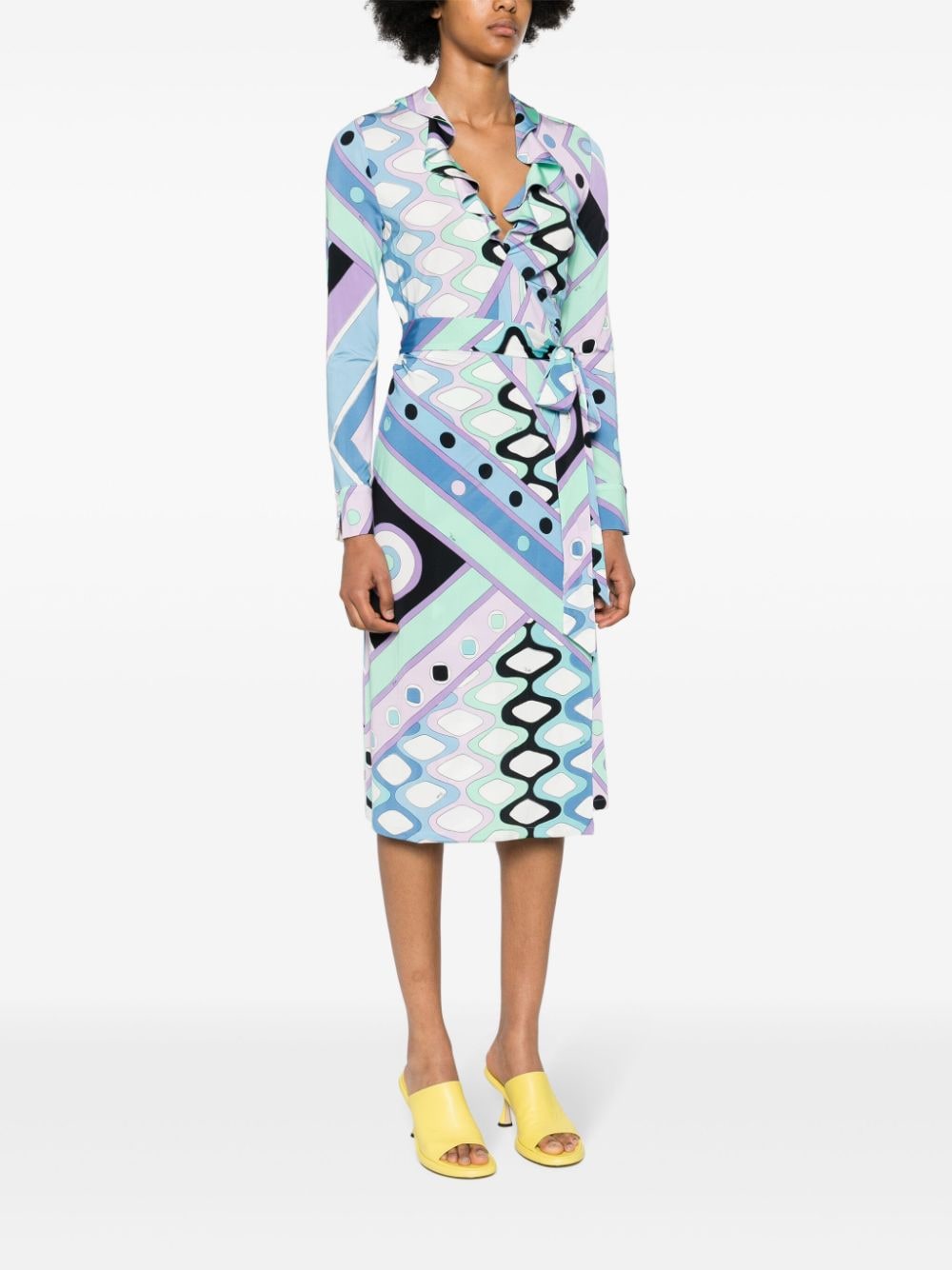 Vivara-Print Wrap Dress