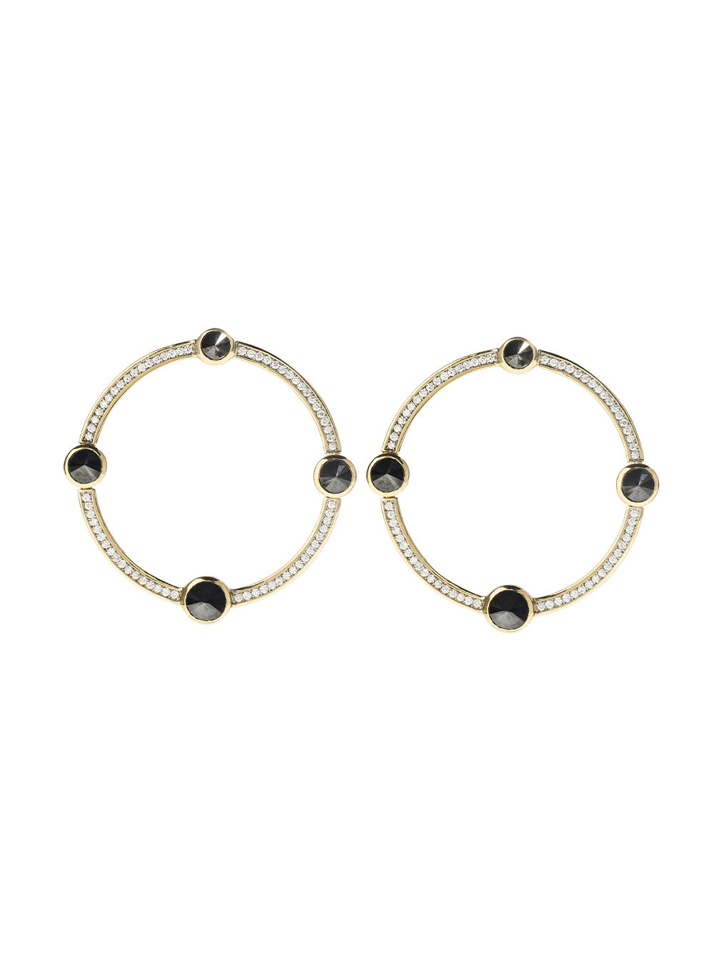 Black Diamond Hoops