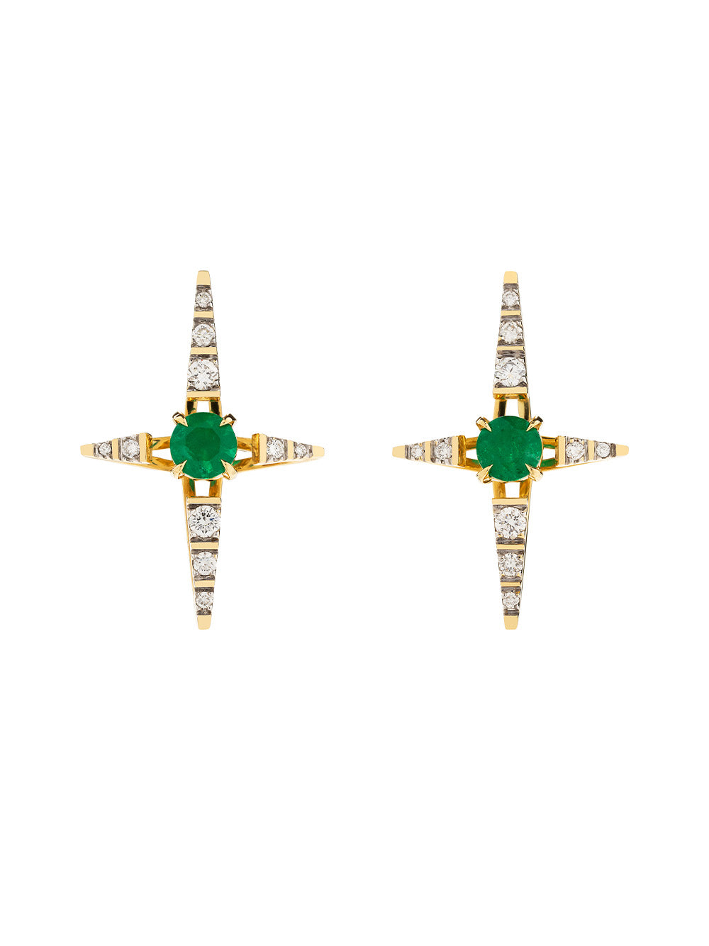 Hook Emerald Earring