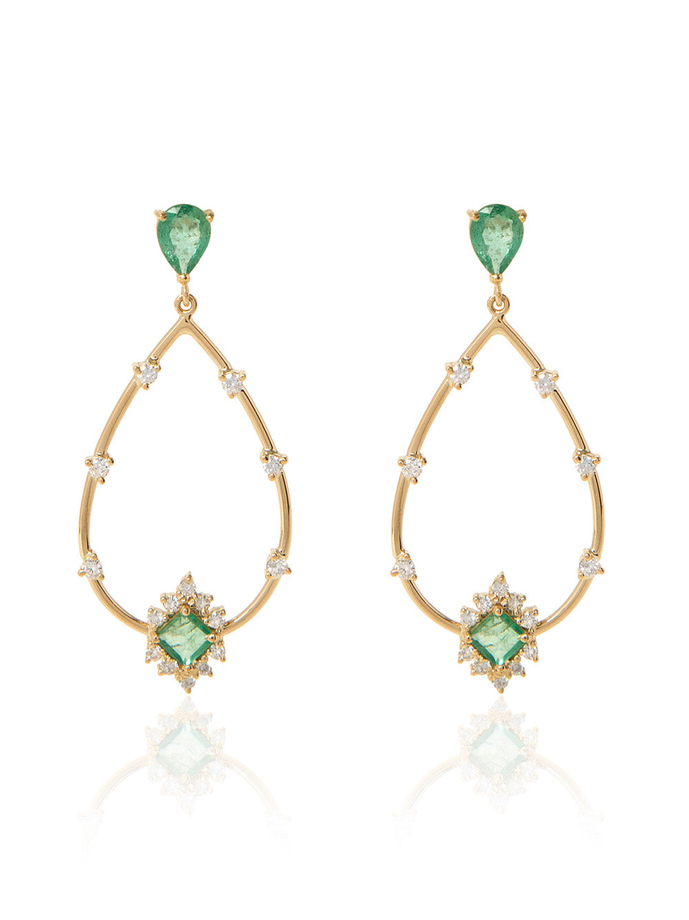 Emerald Drop Earrings