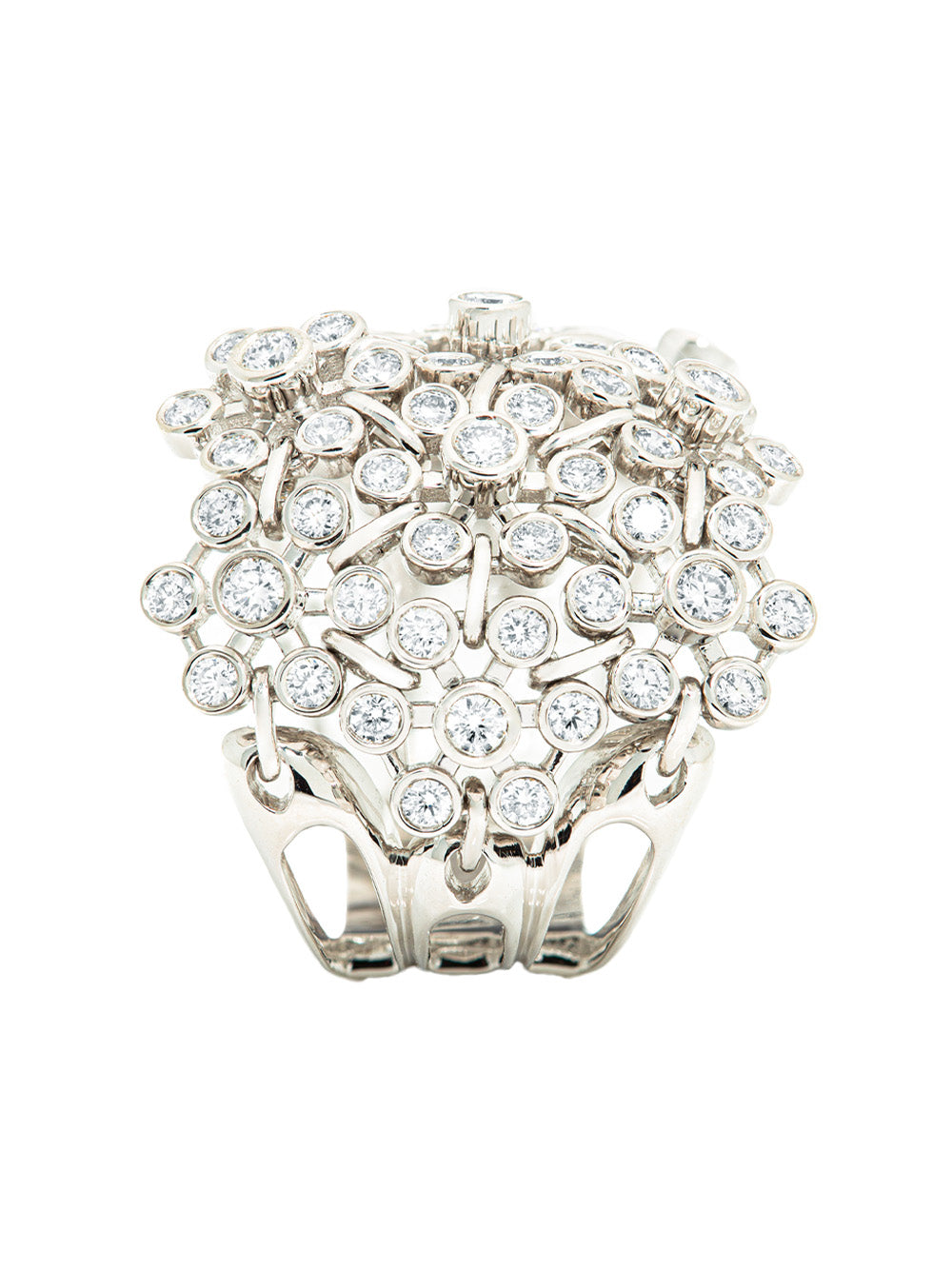 Diamond Flower Ring