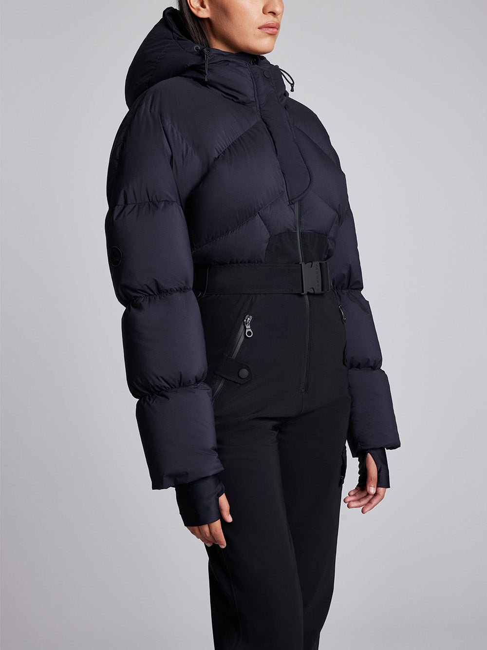 Sommet Hooded Puffer Ski Suit