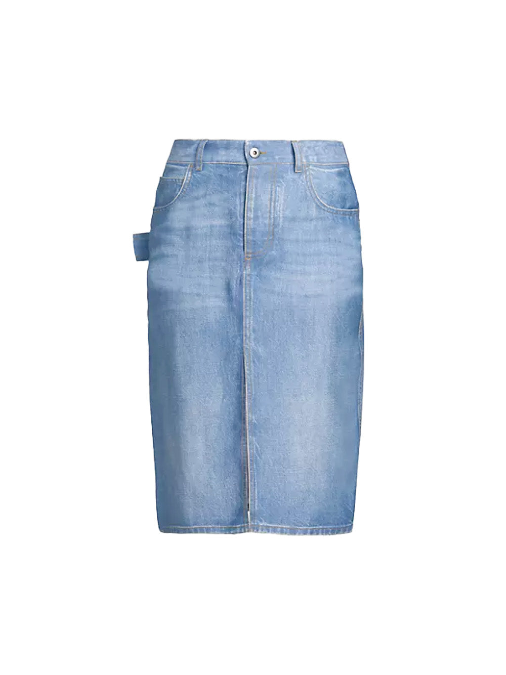 Denim-Effect Skirt