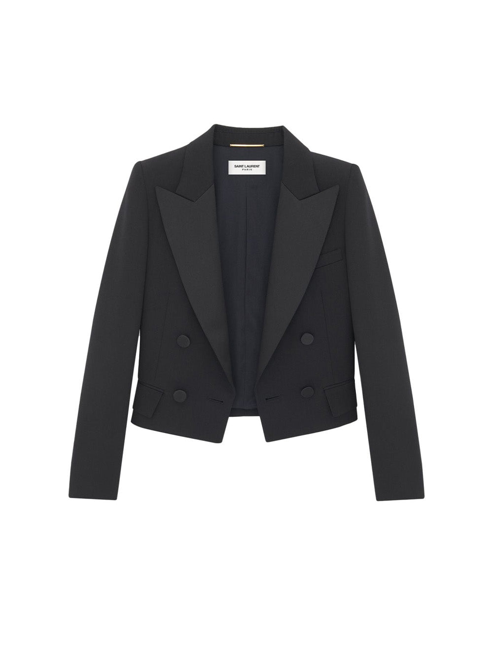 Double-Breasted Cropped Blazer