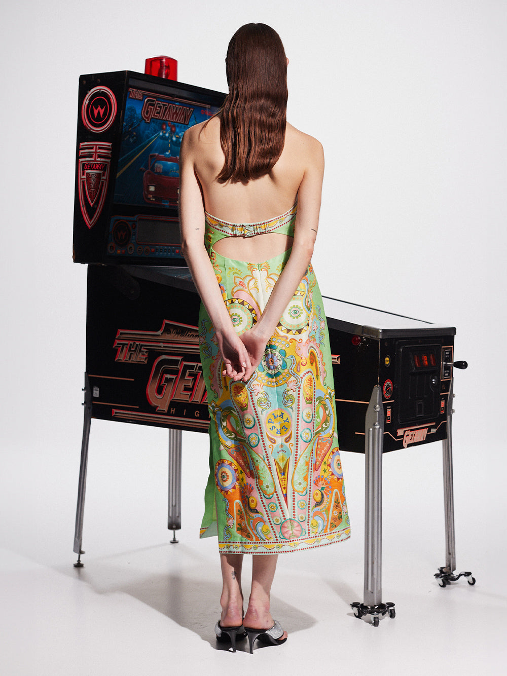 Pinball Strapless Midi Dress