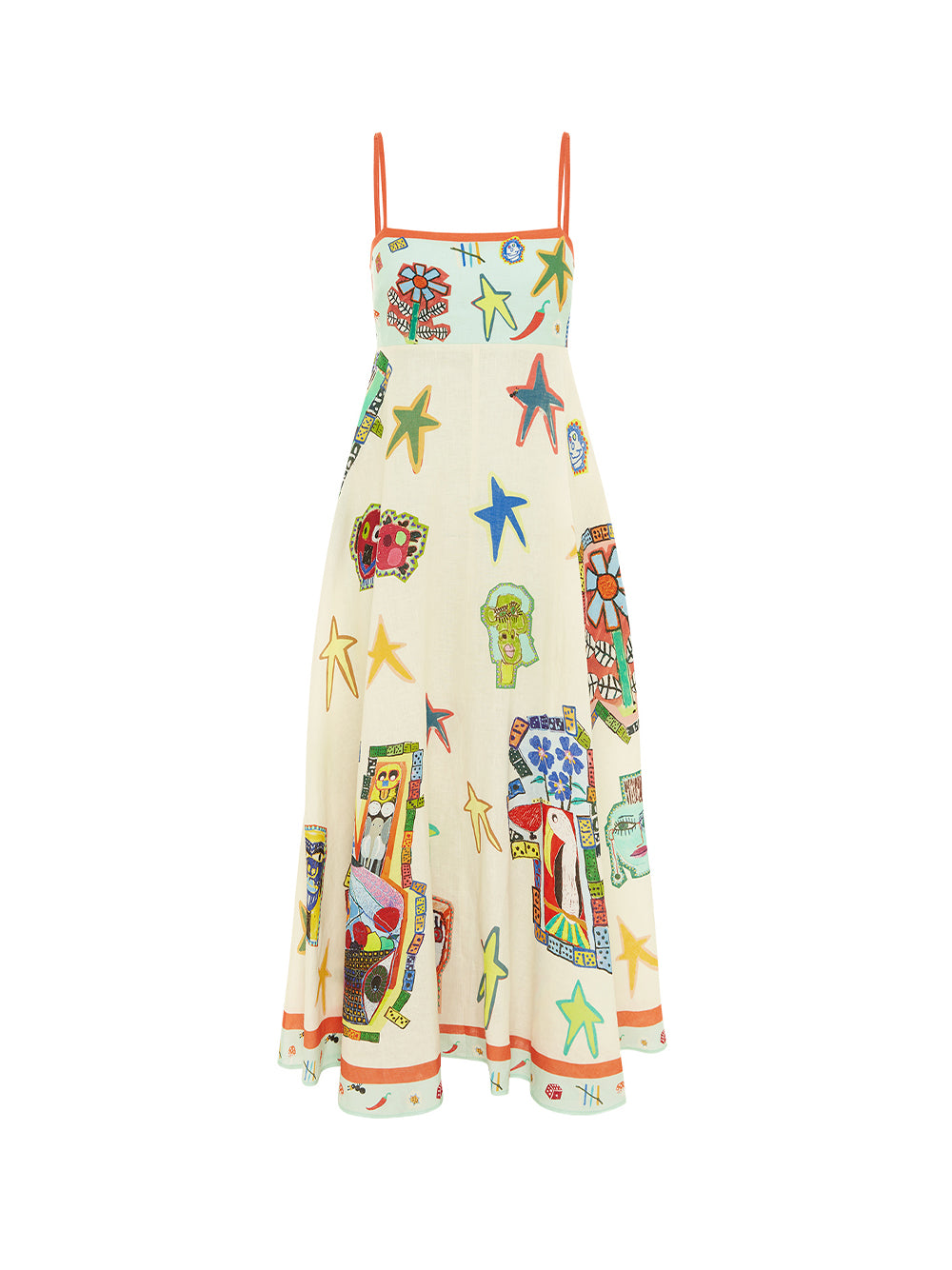 Pinball Strapless Midi Dress