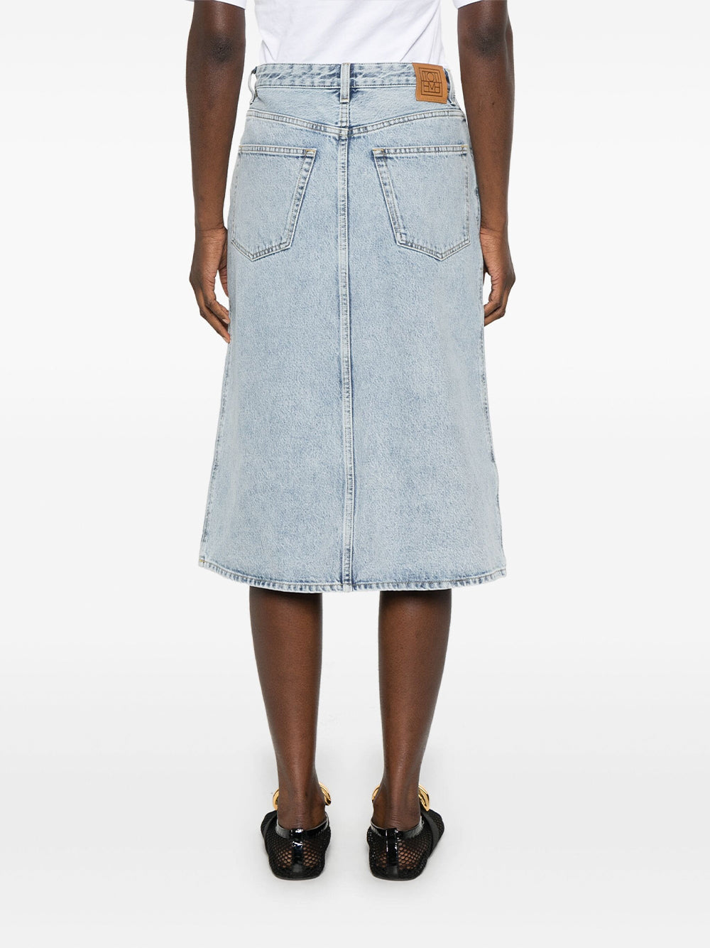 Denim Midi Skirt