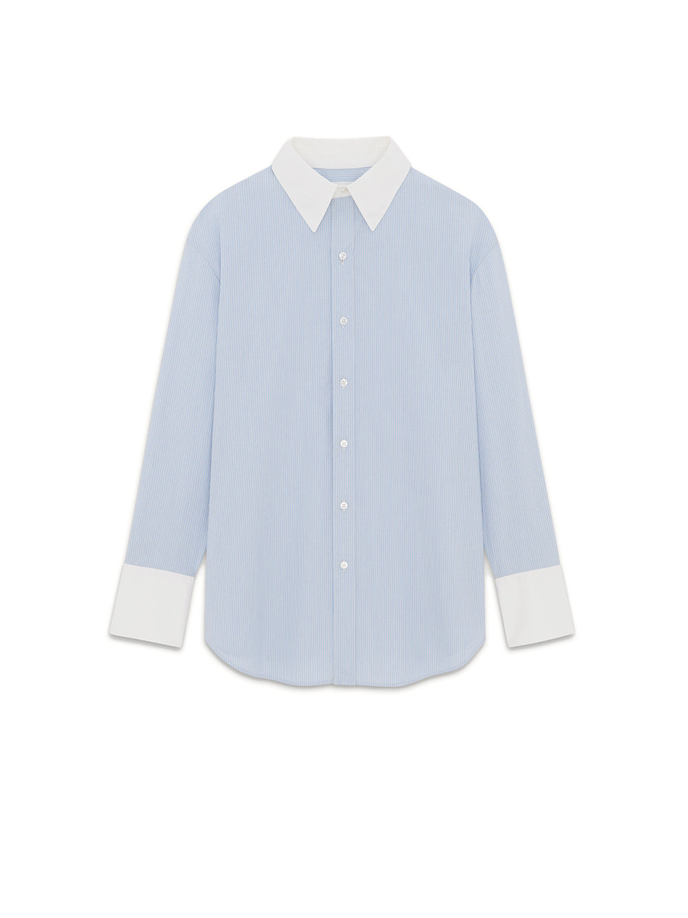 Cotton Poplin Boyfriend Shirt