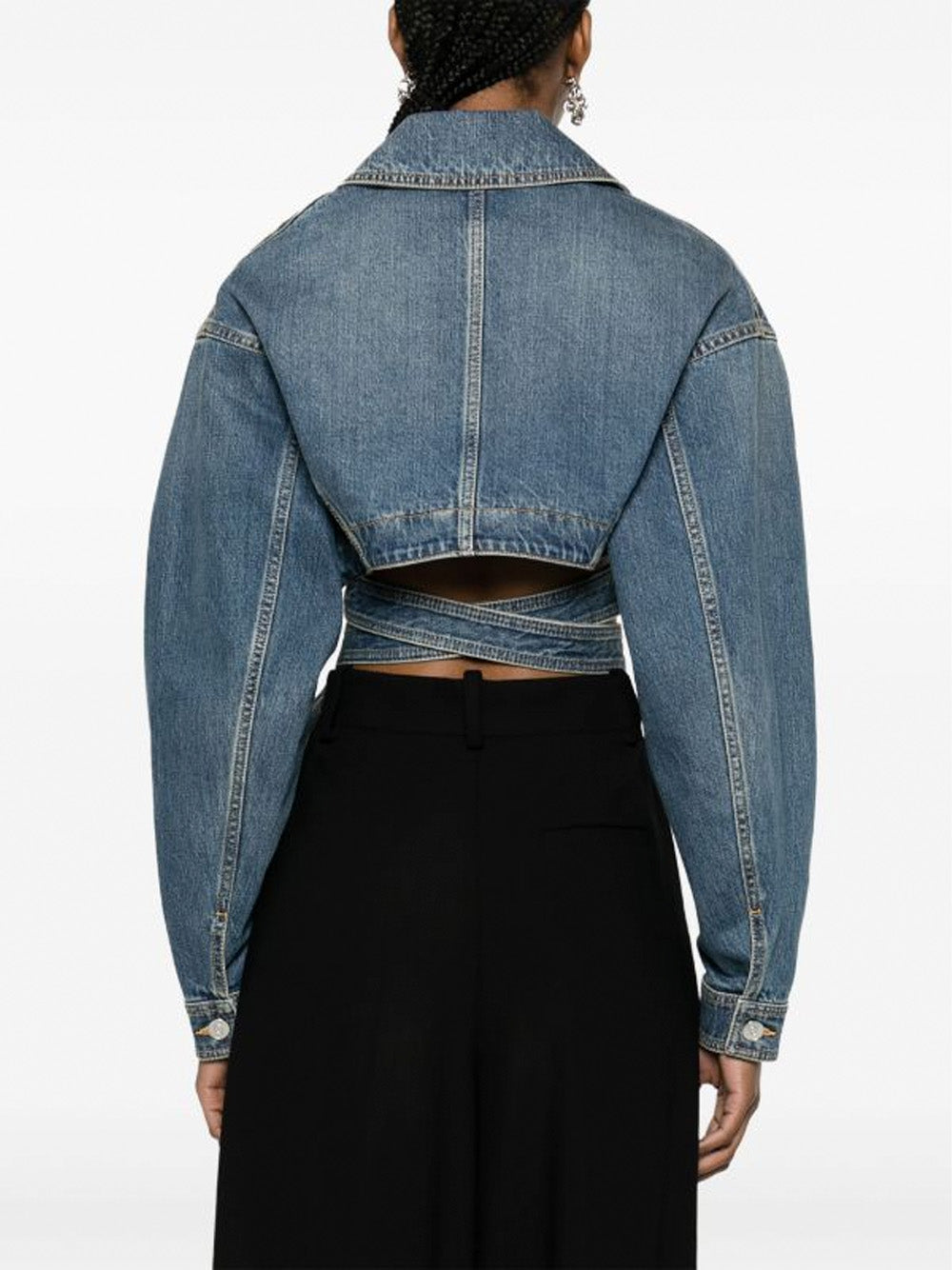 Denim Crossover Jacket