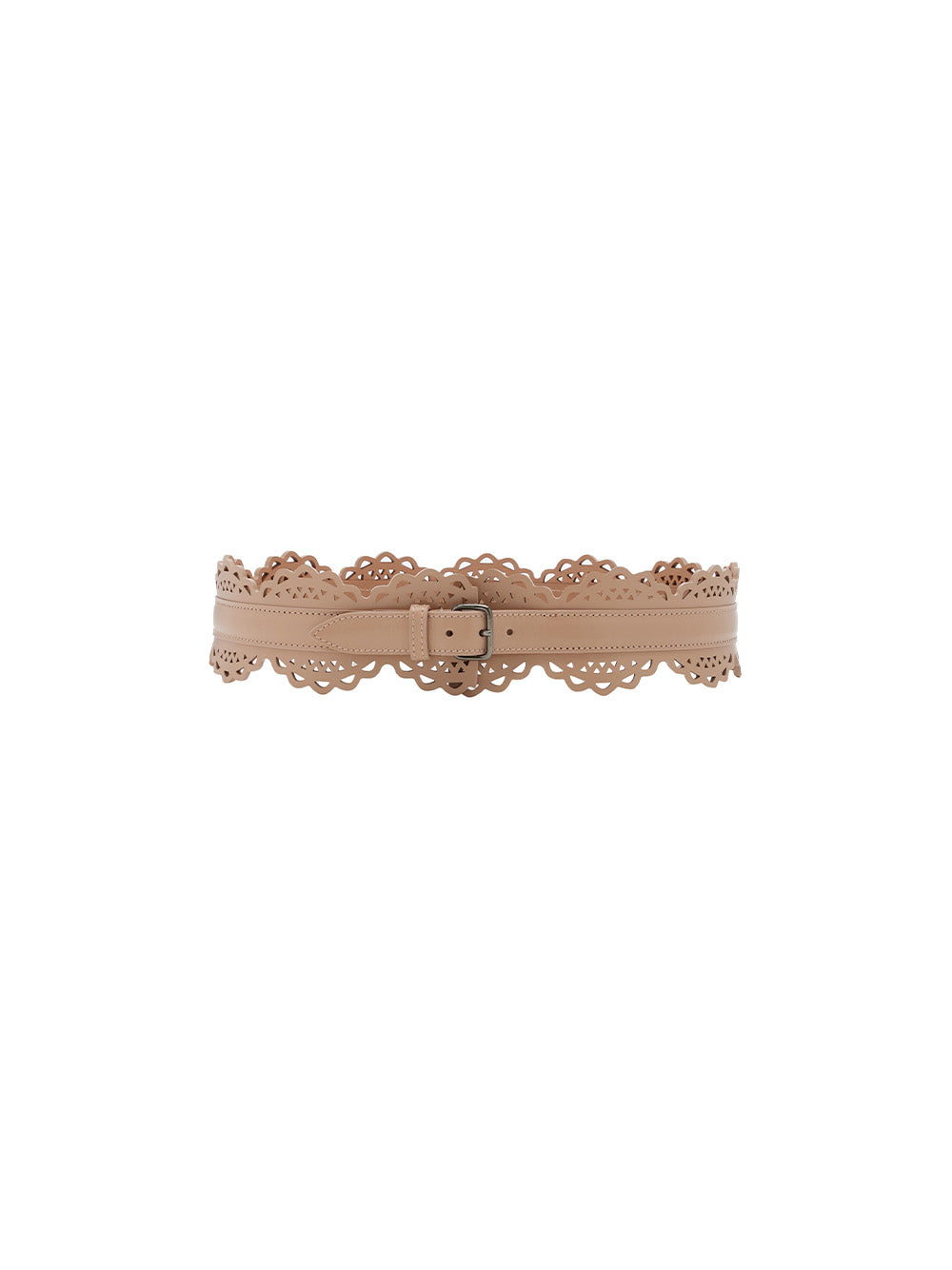 Laser-Cut Leather Belt