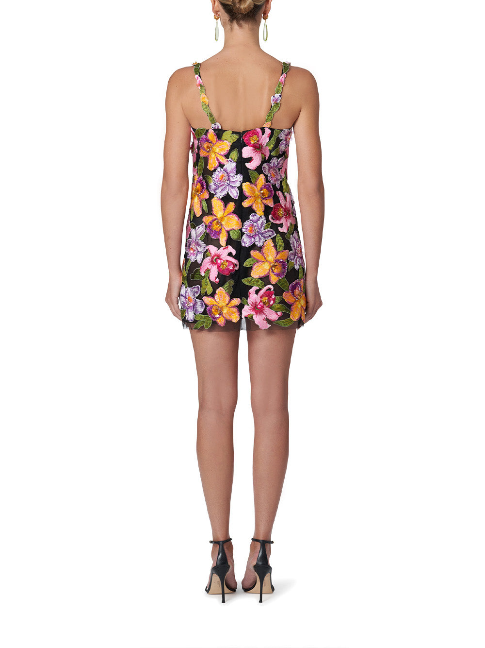 Floral Embroidered Mini Dress