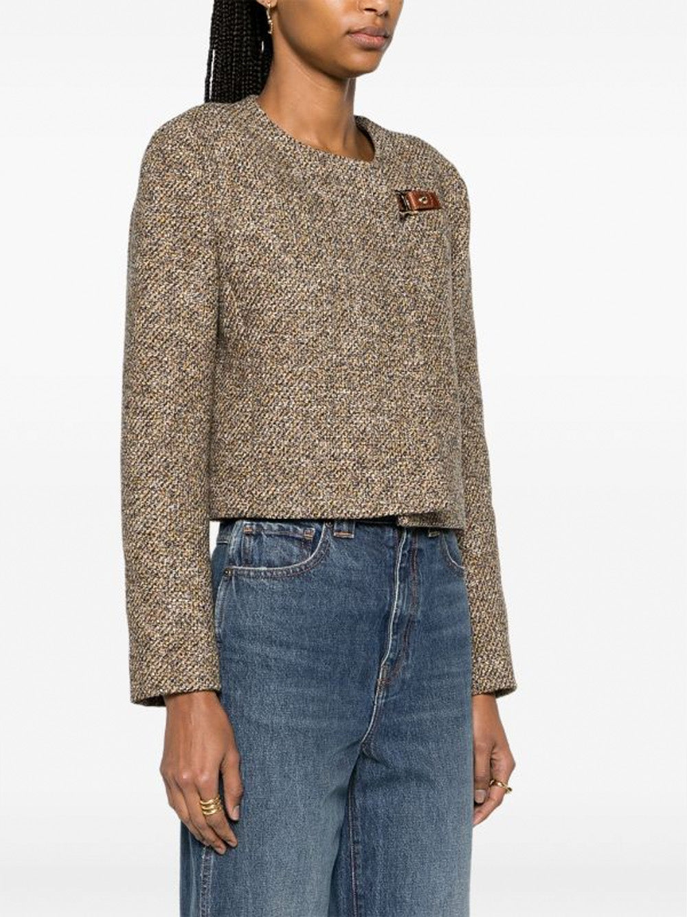 Cropped Tweed Jacket