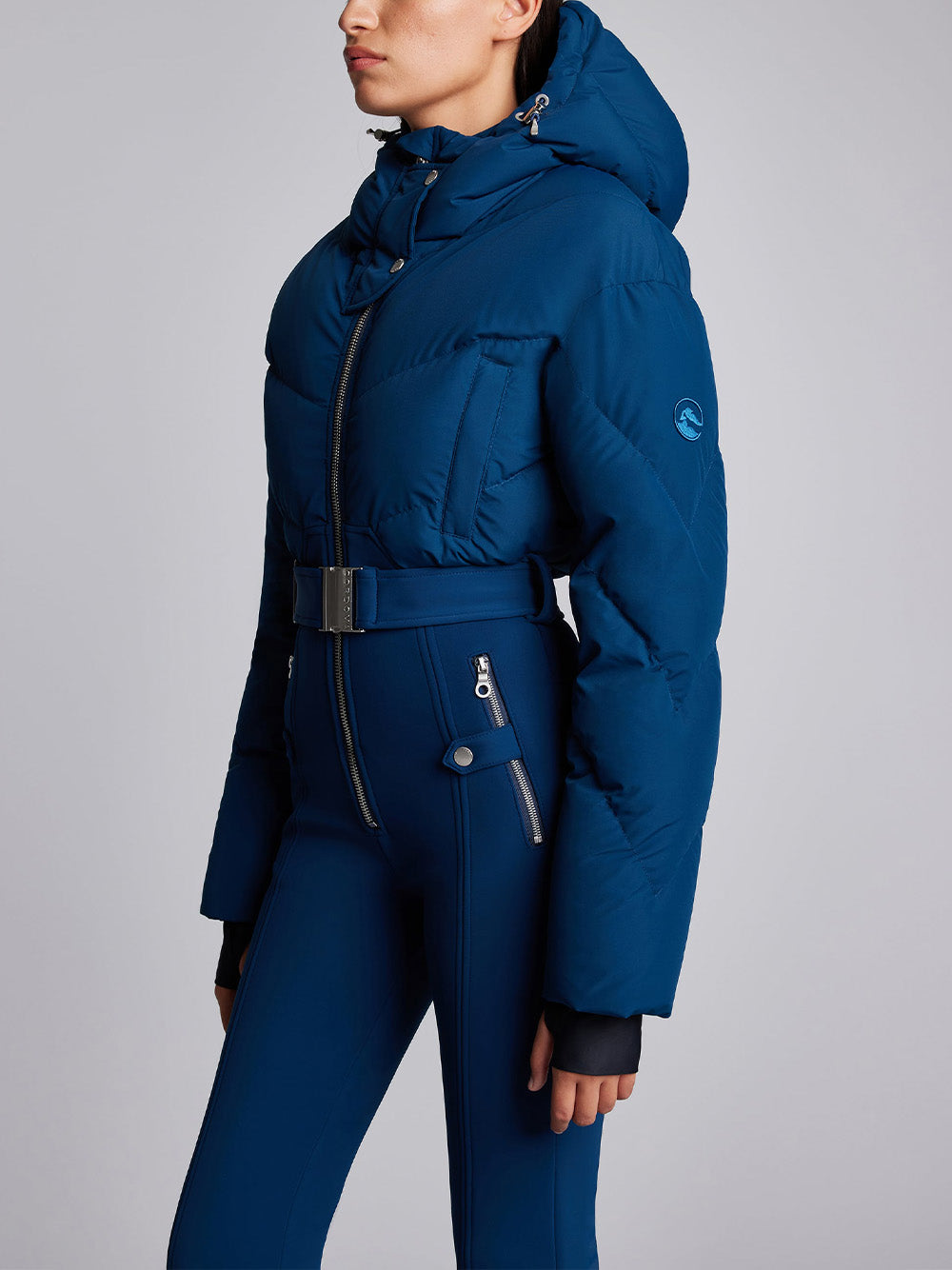 Sommet Hooded Puffer Ski Suit