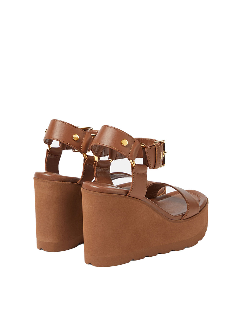 Leather Wedge Sandals