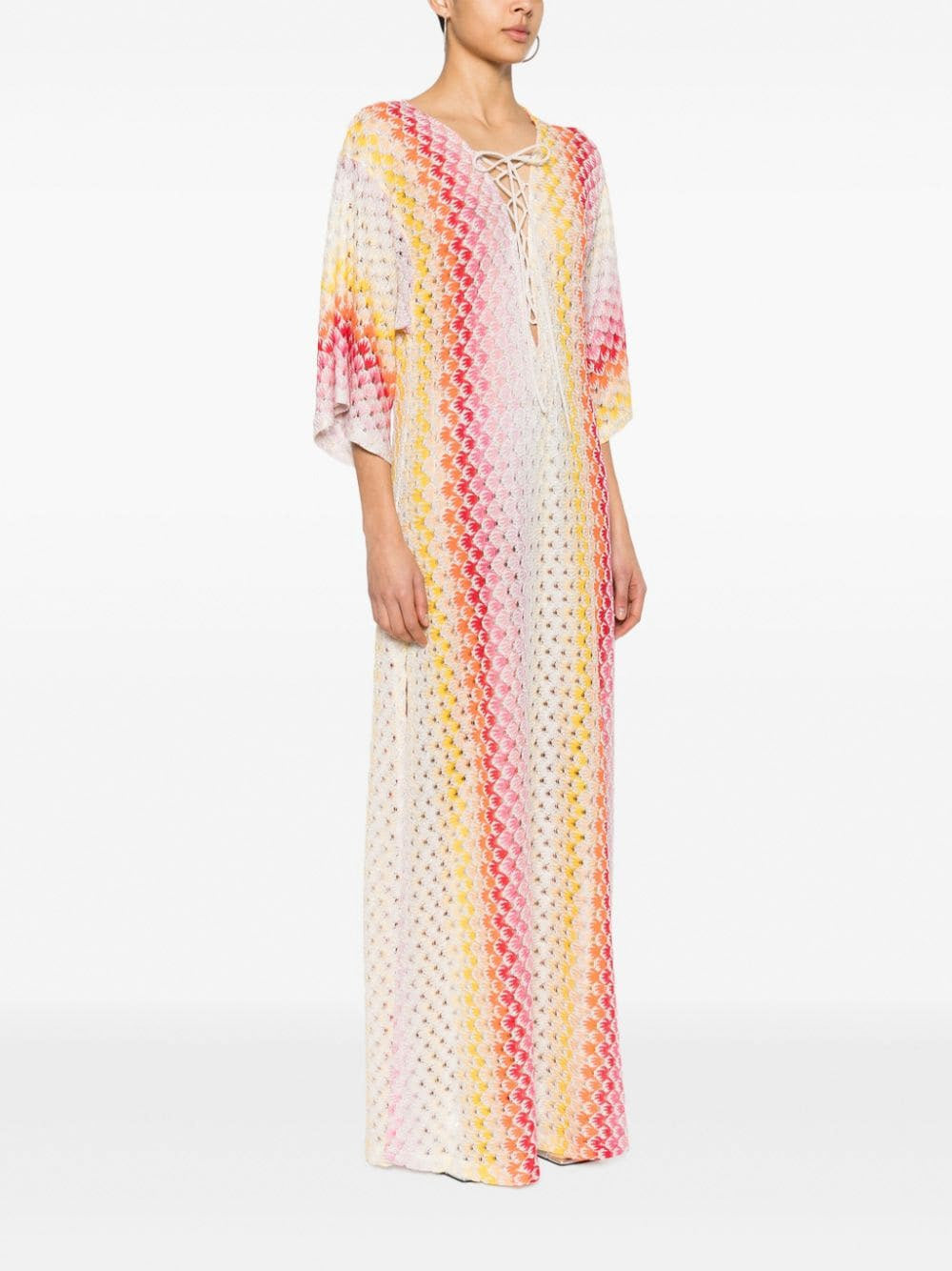 Open-Knit Maxi Dress