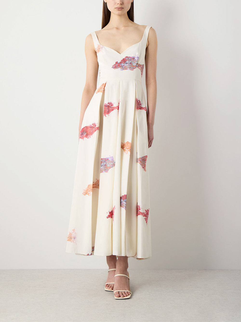 Printed Bias Maxi Skirt