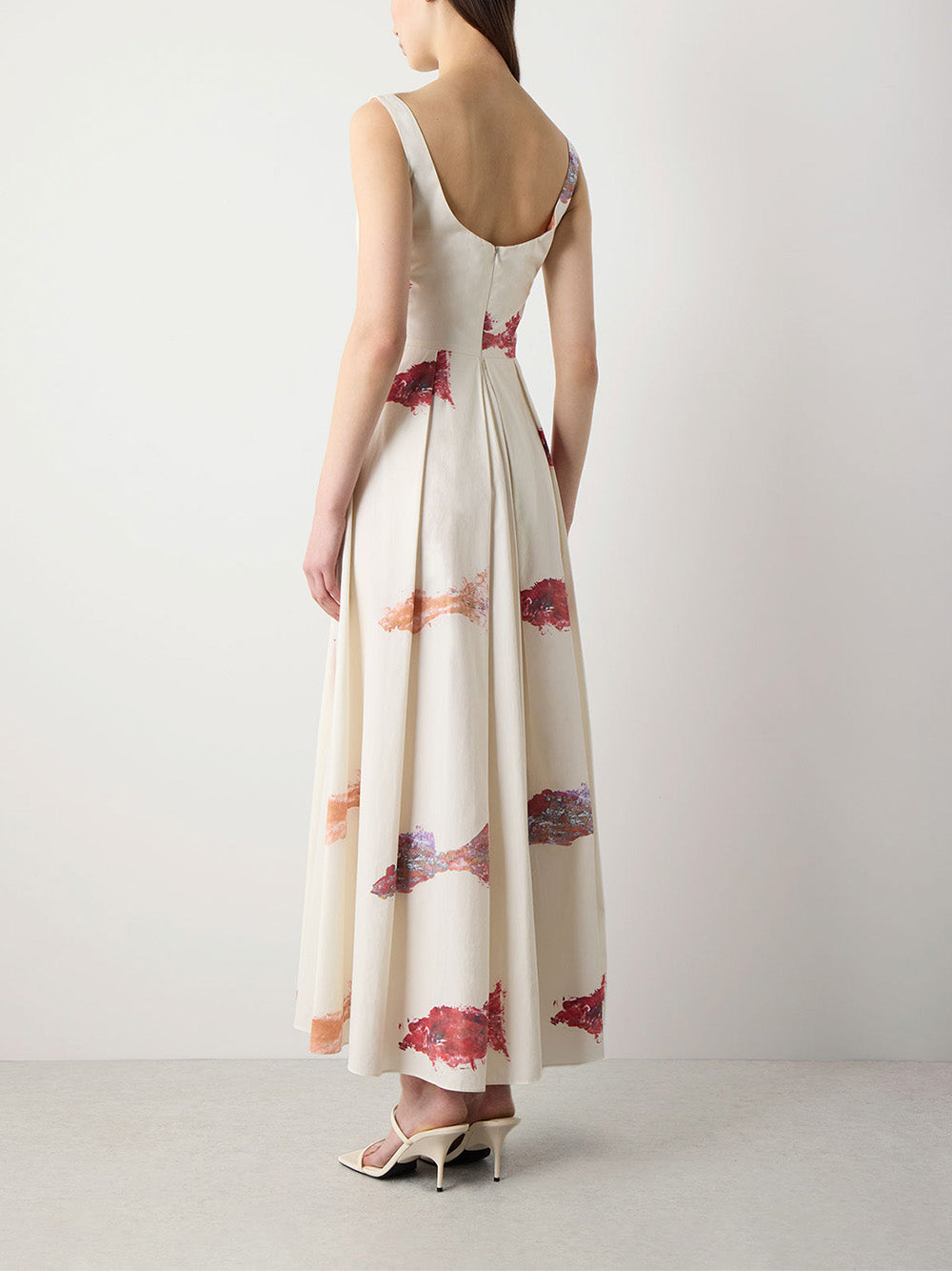 Printed Bias Maxi Skirt