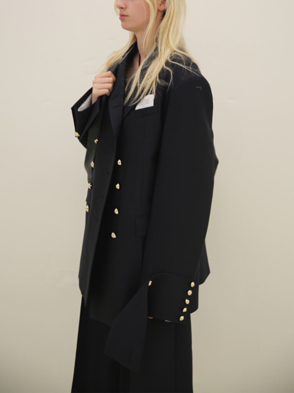 Buttonhole Oversized Blazer