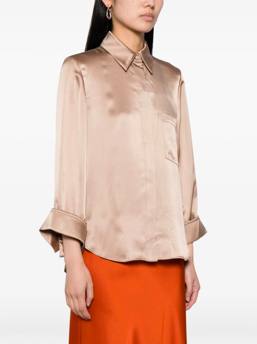 Boyfriend Silk Shirt