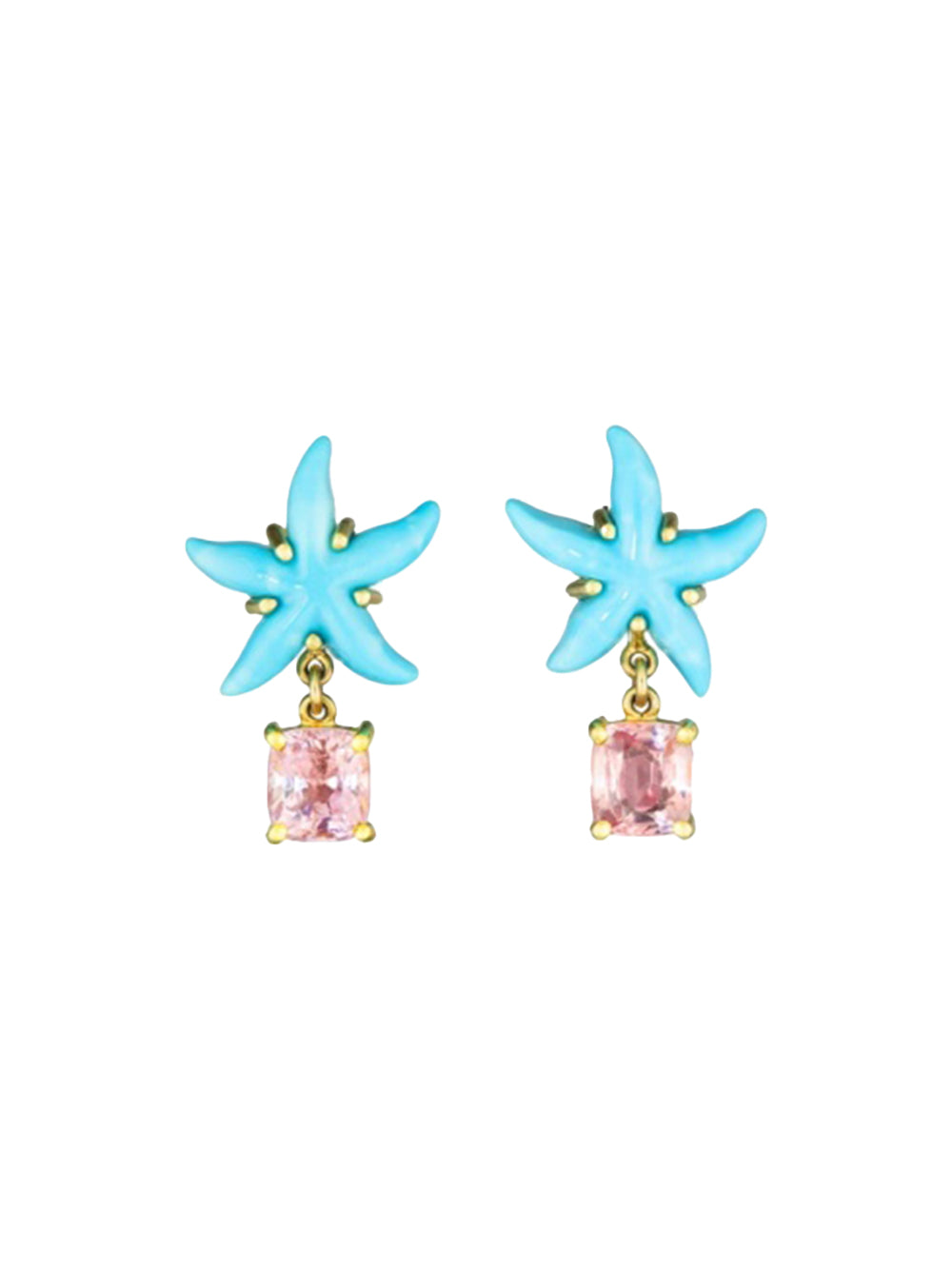 Turquoise Star Earrings